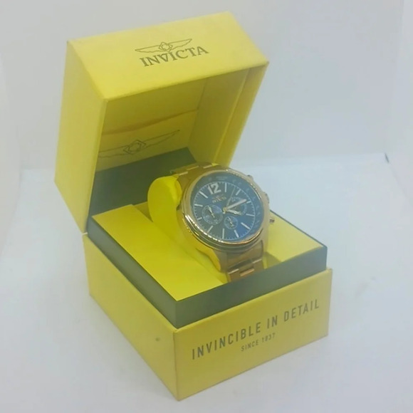 NEW Invicta Aviator Men's Watch - 49mm Gold